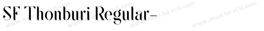 SF Thonburi Regular字体转换